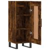 vidaXL Buffet Ch&ecirc;ne fum&eacute; 34,5x34x90 cm Bois d'ing&eacute;nierie