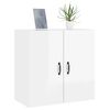 vidaXL Armoire murale Blanc brillant 60x31x60 cm Bois d'ing&eacute;nierie