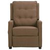vidaXL Fauteuil de massage Taupe Tissu