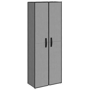 vidaXL Armoire &agrave; chaussures Gris 60x30x166 cm Tissu
