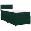 vidaXL Sommier &agrave; lattes de lit avec matelas Vert fonc&eacute; 90x190 cm