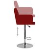 vidaXL Tabourets de bar lot de 2 rouge bordeaux similicuir