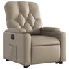 vidaXL Fauteuil inclinable &eacute;lectrique cappuccino similicuir