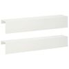 vidaXL Profil&eacute; de recouvrement de jardin 2 pc 100 x 15 x 15 cm Acier