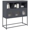 vidaXL Buffet anthracite 100,5x39x107 cm acier laminé à froid