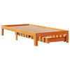 vidaXL Cadre de lit avec tiroirs sans matelas cire marron 90x190 cm