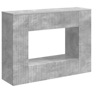 vidaXL Table console Gris B&eacute;ton 101 x 29 x 74 cm Bois d&rsquo;ing&eacute;nierie