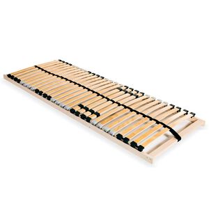 vidaXL Sommier &agrave; lattes sans matelas avec 28 lattes 7 zones 70x200 cm