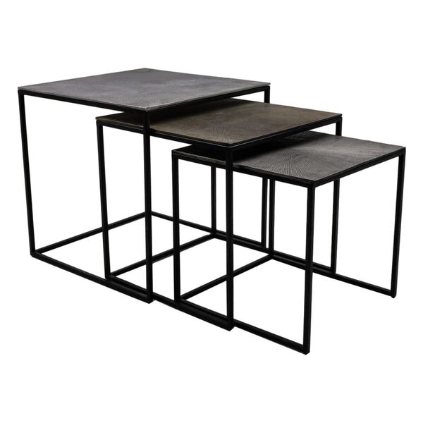 HSM Collection Ensemble de tables basses 3 pcs Fletcher Carr&eacute;