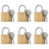vidaXL U Lock avec Cl&eacute;s 6 pc Laiton Fer