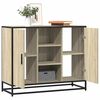 vidaXL Buffet chêne sonoma 92x35x76 cm bois d'ingénierie