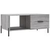 vidaXL Table basse sonoma gris 90x50x40 cm bois d'ing&eacute;nierie