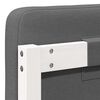vidaXL T&ecirc;te de lit capitonn&eacute;e Blanc et gris clair 80 cm Pin massif