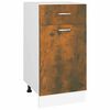 vidaXL Armoire &agrave; tiroirs Lyon Ch&ecirc;ne fum&eacute; 40x46x81,5 cm