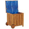 vidaXL Boîte de rangement de jardin avec roues 60x50x58 cm Bois acacia