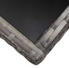 vidaXL Ensemble &agrave; manger de jardin 9pcs R&eacute;sine tress&eacute;e Anthracite gris