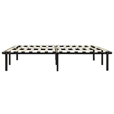 vidaXL Cadre de lit sans matelas noir métal 120x200 cm