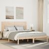 vidaXL Cadre de lit extra long sans matelas 140x220 cm bois massif