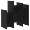 vidaXL Meuble d'appoint Ch&ecirc;ne noir 60 x 26 x 60 cm Bois d'ing&eacute;nierie