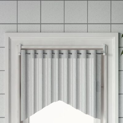 vidaXL Tringles à rideau 2 pcs blanc et argenté 60-105 cm aluminium