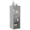 vidaXL Armoire murale avec portes en verre sonoma gris 35x37x100 cm