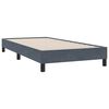 vidaXL Sommier &agrave; lattes de lit et matelas gris fonc&eacute; 100x210cm velours