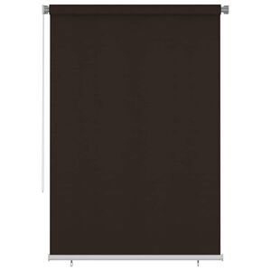 vidaXL Store roulant d'ext&eacute;rieur 165 (l) x 230 (H) cm marron HDPE