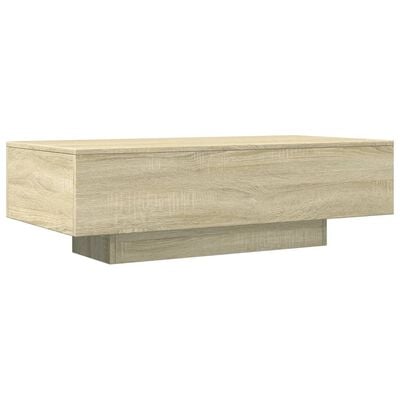 vidaXL Table basse chêne sonoma 100x49,5x31 cm bois d'ingénierie