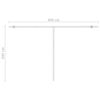 vidaXL Auvent automatique sur pied 400x300 cm Jaune et blanc