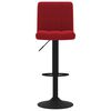 vidaXL Tabourets de bar lot de 2 rouge bordeaux velours