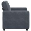 vidaXL Fauteuil gris fonc&eacute; 100x77x82 cm velours