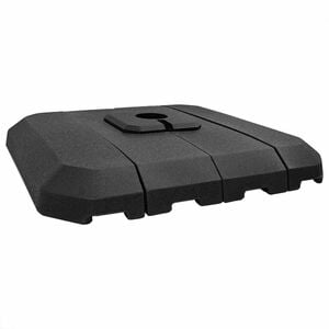 vidaXL Base de parasol &agrave; bras d&eacute;port&eacute; 130 Noir Carr&eacute;