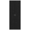 vidaXL Haut Armoire Ch&ecirc;ne noir 70 x 33,5 x 180 cm Bois d'ing&eacute;nierie
