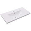 vidaXL Lavabo encastr&eacute; 81 x 39,5 x 18,5 cm C&eacute;ramique Blanc