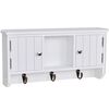 vidaXL Armoire murale pour cl&eacute;s et bijoux avec portes et crochets