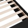 vidaXL Cadre de lit sans matelas noir 140x190 cm