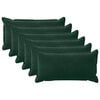 vidaXL Coussin avec oreiller HOUTEN 6 pc Vert fonc&eacute; Fl&oslash;jl