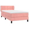 vidaXL Sommier &agrave; lattes de lit et matelas Rose 80x200 cm Velours