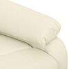 vidaXL Fauteuil de massage Cr&egrave;me Tissu