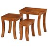 vidaXL Table gigogne 3 pcs Bois massif d'acacia 50x35x50 cm Marron