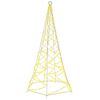 vidaXL Sapin de No&euml;l sur m&acirc;t de drapeau 200 LED Blanc chaud 180 cm