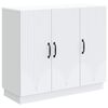 vidaXL Buffet Blanc 89 x 34,5 x 77 cm Bois d'ing&eacute;nierie