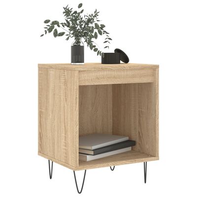 vidaXL Table de chevet chêne sonoma 40x35x50 cm bois d’ingénierie