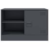 vidaXL Meubles TV 2 pcs anthracite 67x39x44 cm acier