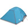vidaXL Tente familiale &agrave; d&ocirc;me 6 personnes bleu imperm&eacute;able