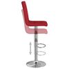 vidaXL Tabourets de bar lot de 2 rouge bordeaux tissu