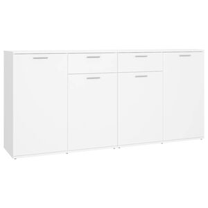 vidaXL Buffet Blanc 160x36x75 cm Bois d'ing&eacute;nierie