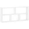 vidaXL &Eacute;tag&egrave;re Murale Blanc 102 x 17 x 50 cm Bois d'ing&eacute;nierie
