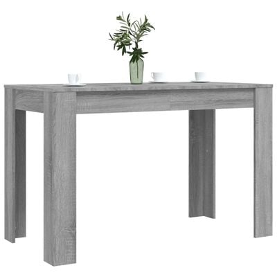 vidaXL Table à dîner sonoma gris 120x60x76 cm bois d'ingénierie