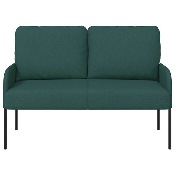 vidaXL Canap&eacute;s avec coussin 110cm Vert fonc&eacute; Contreplaqu&eacute;